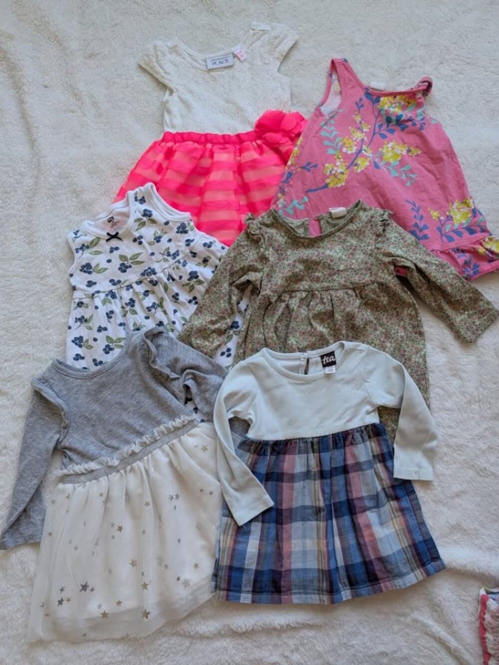 Various Brands & Sizes of Toddler Girl Dresses x 6